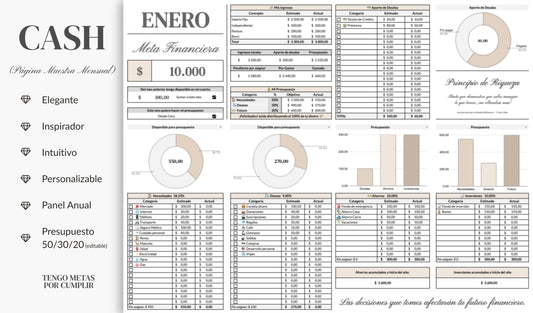 CASH. Planificador Financiero Mensual